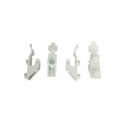 SET 4 CLIPS BLANC POUR...