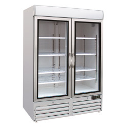 CONGÉLATEUR 2 PORTES EN VERRE