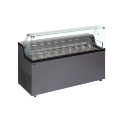 Vitrine pour glace en bac...