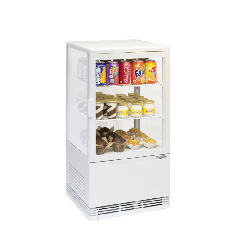 CASSELIN - MINI VITRINE RÉFRIGÉRÉE POSITIVE 58L BLANCHE
