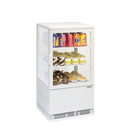 CASSELIN - MINI VITRINE RÉFRIGÉRÉE POSITIVE 58L BLANCHE