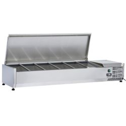 CASSELIN - SALADETTE À POSER 5 X GN 1/3 + 1 GN 1/2 AVEC COUVERCLE