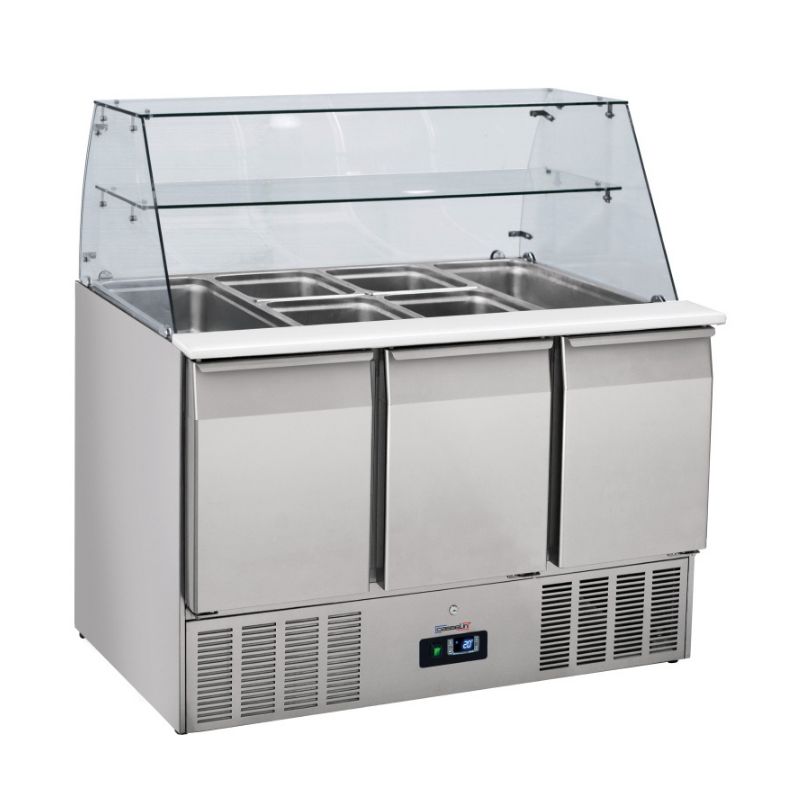 CASSELIN - SALADETTE VITRÉE 3 PORTES GN 1/1
