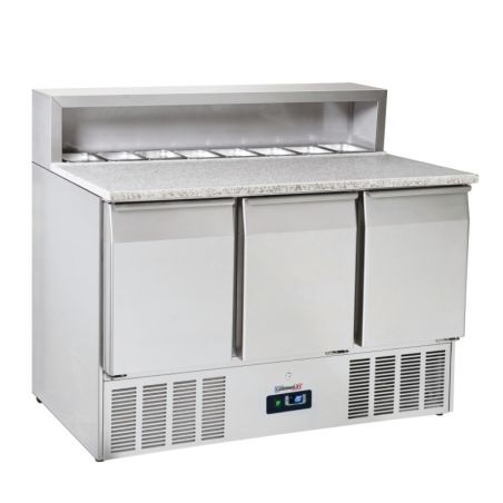 CASSELIN - SALADETTE DE PRÉPARATION 3 PORTES GN 1/1 GRANIT