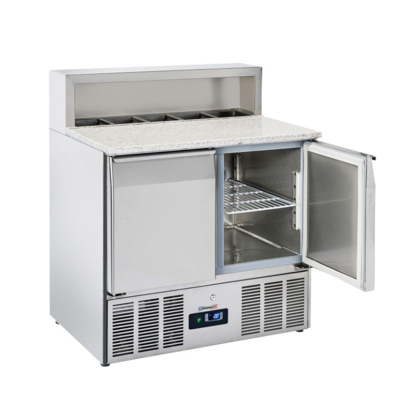 CASSELIN - SALADETTE DE PRÉPARATION 2 PORTES GN 1/1 GRANIT