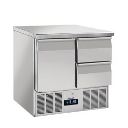 CASSELIN - SALADETTE - DESSERTE RÉFRIGÉRÉE 2 TIROIRS 1 PORTE GN 1/1
