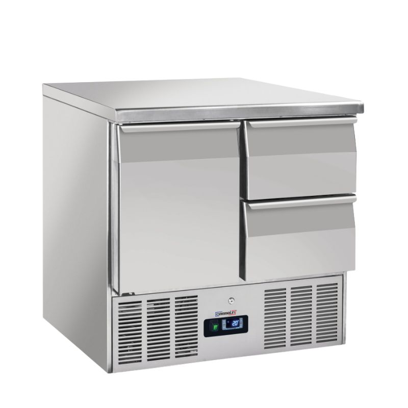 CASSELIN - SALADETTE - DESSERTE RÉFRIGÉRÉE 2 TIROIRS 1 PORTE GN 1/1