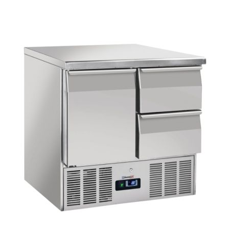 CASSELIN - SALADETTE - DESSERTE RÉFRIGÉRÉE 2 TIROIRS 1 PORTE GN 1/1