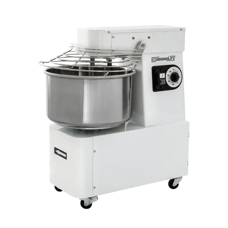 CASSELIN - PÉTRIN À SPIRALE TÊTE ET CUVE FIXES 25KG