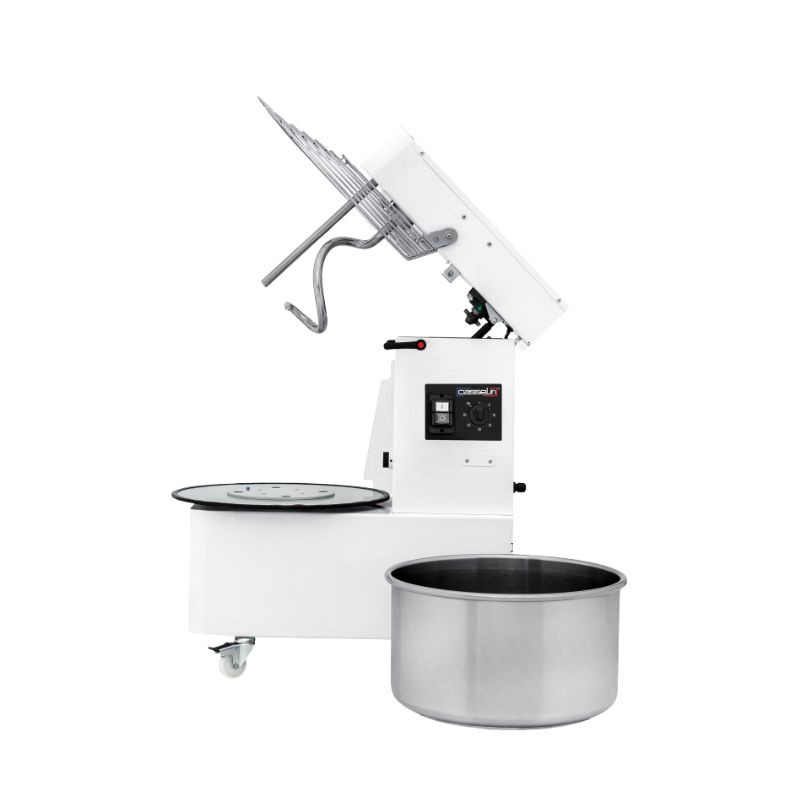 CASSELIN - PÉTRIN À SPIRALE TÊTE RELEVABLE ET CUVE AMOVIBLE 2 VITESSES 42KG