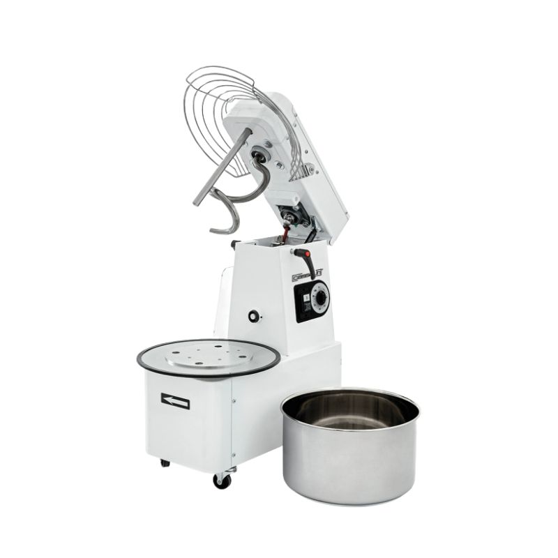 CASSELIN - PÉTRIN À SPIRALE TÊTE RELEVABLE ET CUVE AMOVIBLE 2 VITESSES 35KG