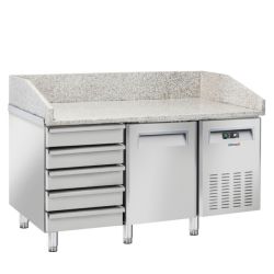 CASSELIN - TABLE À PIZZA RÉFRIGÉRÉE 5 TIROIRS 1 PORTE