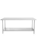 CASSELIN - TABLE DE TRAVAIL INOX 600 AVEC ÉTAGÈRE 600 MM