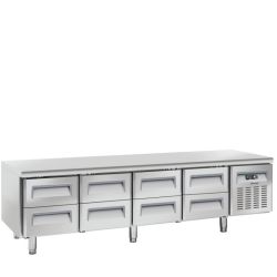 CASSELIN - TABLE RÉFRIGÉRÉE 8 TIROIRS GN 1/1