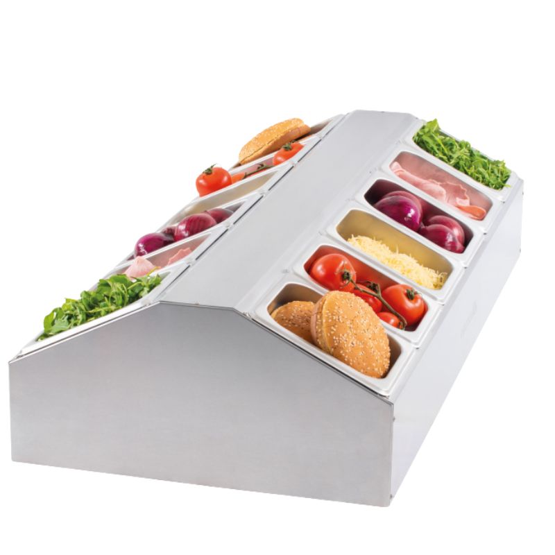 CASSELIN - SUPPORT POUR 12 BACS GN 1/6 - CENTRAL