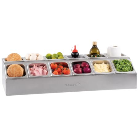 CASSELIN - SUPPORT POUR 12 BACS GN 1/6 - 2 RANGS