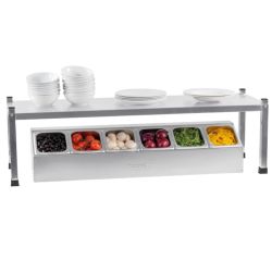 CASSELIN - SUPPORT POUR 12 BACS GN 1/6 - CENTRAL