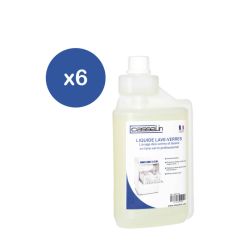 CASSELIN - LOT DE 6 - LIQUIDE DE LAVAGE POUR LAVE-VERRES 1L