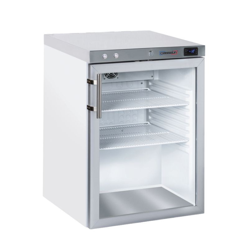CASSELIN - ARMOIRE NÉGATIVE VITRÉE 200 L INOX