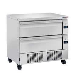 CASSELIN - SOUBASSEMENT RÉFRIGÉRÉ 2 TIROIRS MIXTE POSITIF-NÉGATIF 4 X GN 1/1