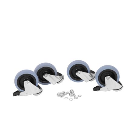 CASSELIN - LOT DE 4 ROUES POUR SOUBASSEMENT