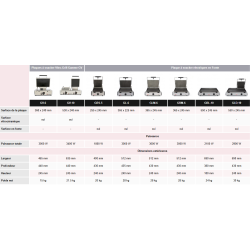 AMMIC - PLAQUE A SNACKER FONTE Plaque à snacker lisse double GLL-10