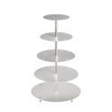Porte-gâteaux forme ronde en aluminium à 5 étages démontableØ 20 / 25 / 30 / 35 / 40 cm
