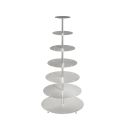Porte-gâteaux forme ronde en aluminium à 7 étages démontable Ø 15 cm | 20 cm | 25 cm | 30 cm | 35 cm | 40 cm | 50 cm
