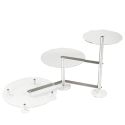 Étagère à gâteaux en escalier 3 niveaux  Ø 1 x 20 – 1x 26 – 1x 32 cm forme ronde en acrylique