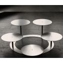 Étagère à gâteaux en escalier 3 niveauxØ 60 cmØ 30 forme ronde en aluminium