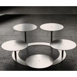 Étagère à gâteaux en escalier 3 niveauxØ 60 cmØ 30 forme ronde en aluminium