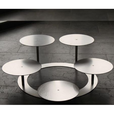 Étagère à gâteaux en escalier 3 niveauxØ 60 cmØ 30 forme ronde en aluminium