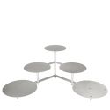Pyramide à gâteaux en escalier 4 niveaux Ø 20 / 24 / 28 cm forme ronde en aluminium