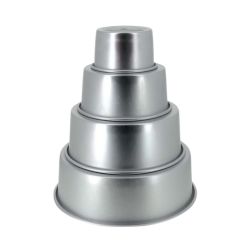 Moule Wedding Cake Rond Kit 4 pièces