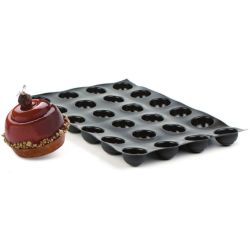 Flexipan® Origine - 1/2 Sphère spirale 24 emp. pour plq 600x400