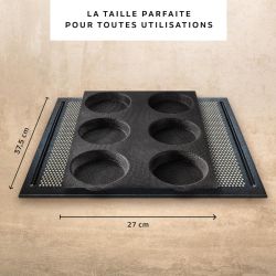 Flexipan® Air - Round Brioches 6 emp pour plq 600x400