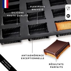 Flexipan® Inspiration - Moule Petits Beurres 12 empreintes