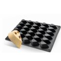 Flexipan® Inspiration - Feuilles Noir 30 emp. pour plq 400x300 mm