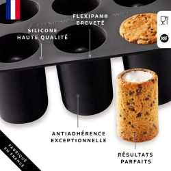 copy ofFlexipan® Inspiration - Moule cookie shot 6 emp. pour plq 200x300 mm