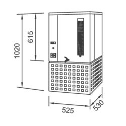 PANIMATIC - Refroidisseur d'eau 50 litres vertical fixation murale ou pose sur support