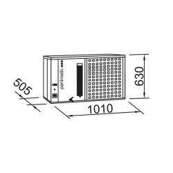 PANIMATIC - Refroidisseur d'eau 50 litres horizontal fixation murale ou pose sur support