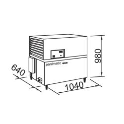 PANIMATIC - Refroidisseur d'eau 140 litres horizontal fixation murale ou pose sur support