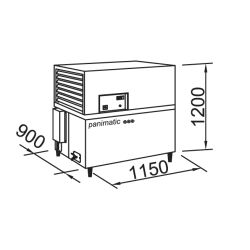 PANIMATIC - Refroidisseur d'eau 360 litres horizontal fixation murale ou pose sur support