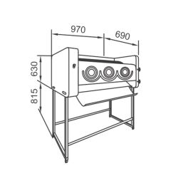 PANIMATIC - Façonneuse verticale pour pains et baguettes de 100 g à 3 kg