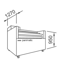 PANIMATIC - Chambres de détente 287 baguettes ou 246 pains Larg poche 95 mm pour balancelles linéaires standard