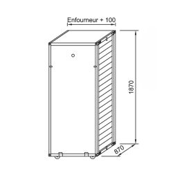 PANIMATIC - Armoire enfournement pour pains et baguettes cuits sur sole