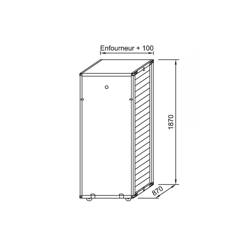 PANIMATIC - Armoire enfournement pour pains et baguettes cuits sur sole