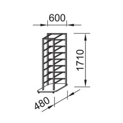 PANIMATIC - Échelles à 8 bacs ronds pour diviseuse