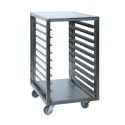 PANIMATIC - Échelles 40X60 de manutention inox pour plaques 10 étages avec dessus inox