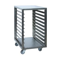 PANIMATIC - Échelles 40X60 de manutention inox pour plaques 10 étages avec dessus inox